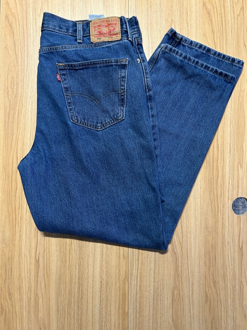 Levi's Men's Deep Blue Straight Jeans